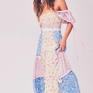 Jessie LSF style pink yellow blue floral dress